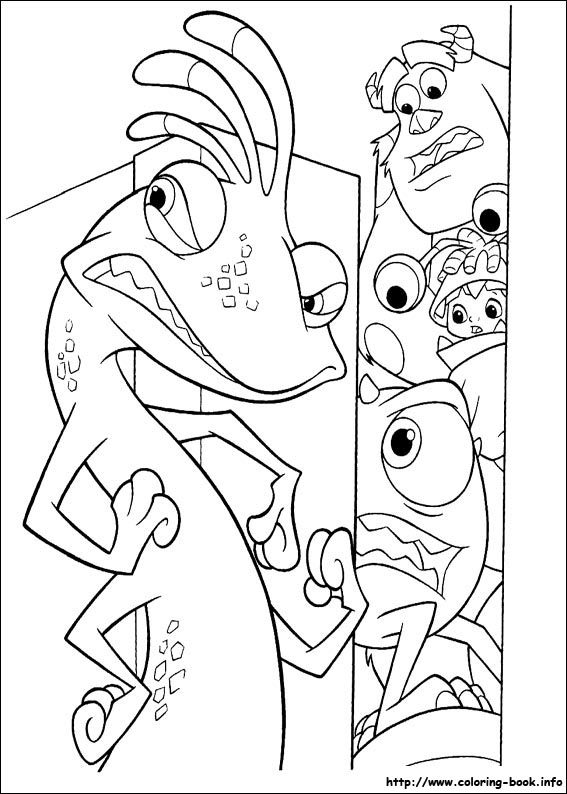 Monsters, inc. coloring picture